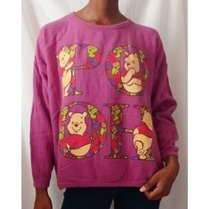 Vintage Pooh Magenta Long Sleeve Tee 1070